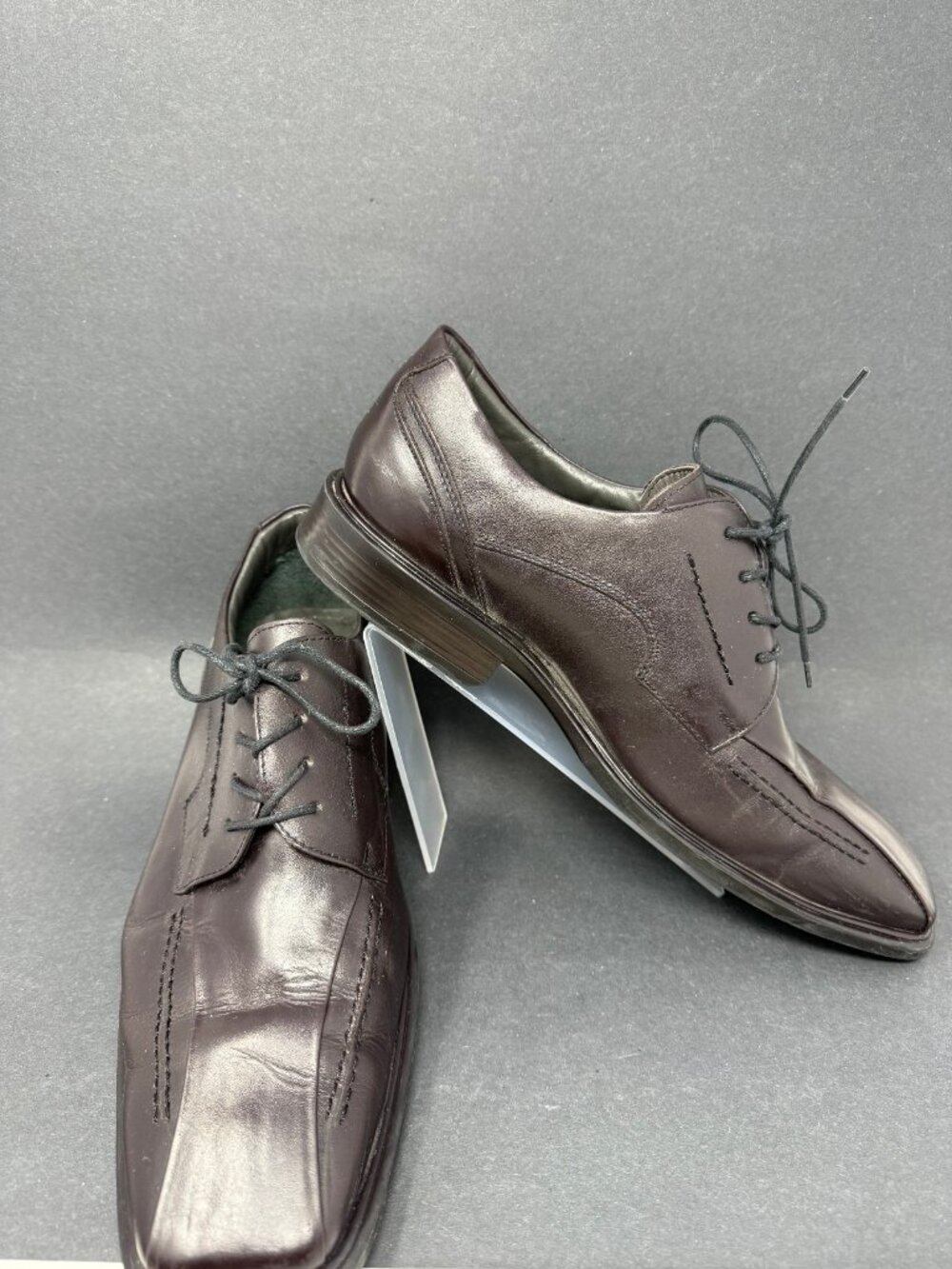 Belvedere Dumbarton Shoes Black Leather Lace Up Bicycle Toe Oxford Mens 12D